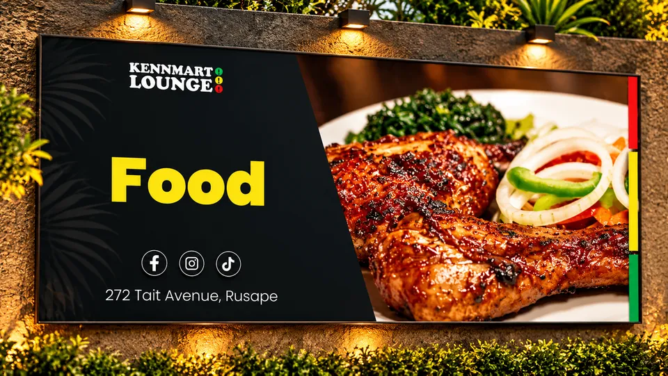 Kennmart Lounge food promotional billboard